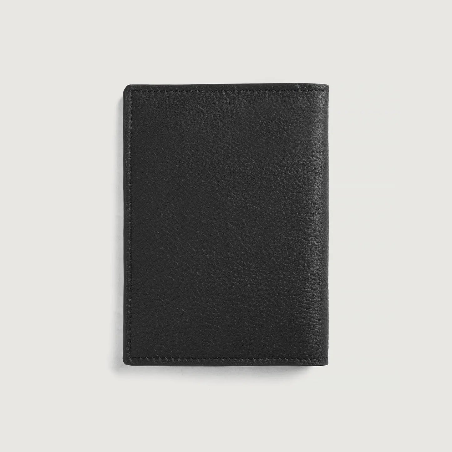 Amygle Black Leather Travel Wallet